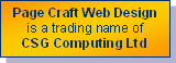 Page Craft Web Design is a trading name of CSG Computing Ltd